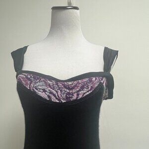 CUSTO BARCELONA BLACK knit ANGORA TUNIC DRESS 8